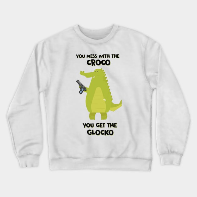 Don't mess with this Croco Crewneck Sweatshirt by Nikolayrr